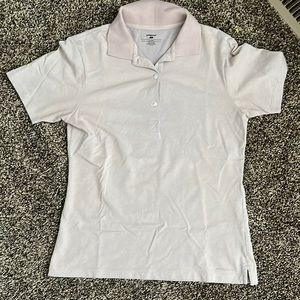 Patagonia Lavender Polo, small hole at seam